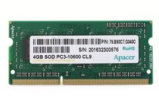 Apacer 4GB 2Rx8 PC3-10600 DDR3-1333MHz Laptop Memory P/N: 75.B93C7.G040C Tested picture