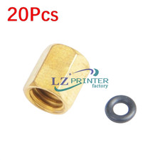 20X Copper Screw with O-ring for Epson DX4 DX5 Big Damper Ink Piping 2.6*3.6mm picture