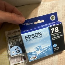2 X Epson 78 Claria Hi-Definition LIGHT CYAN Standard Ink Cartridge EXP 2012 picture
