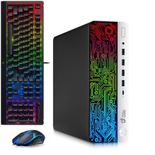 HP 600 G3 RGB Gaming PC i5-6th 16GB 256GB SSD AMD Radeon RX550 RGBK&M Windows 11 picture