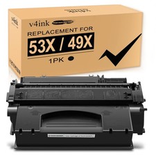 V4INK Black Toner Cartridge 49X Q5949X 53X Q7553X Compatible with HP Printers picture