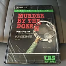 Mystery Master Murder by the Dozen Apple II+/IIe Game • CBS Software 1983 Floppy picture