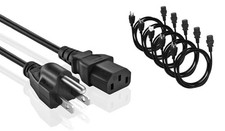 25 FT Universal PC Power Cord 3 Prong AC Cable Replacement C13 To 515P picture