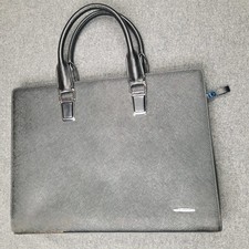 BOSTANTEN Leather Lawyers Briefcase Laptop Business Slim Bag picture