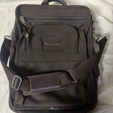 TUMI Made in USA Brown Ballistic Nylon Messenger  Laptop Computer Bag Crossbody picture