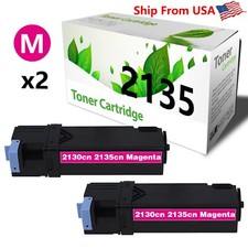 2PK DE2135 2135 Toner Cartridge 2130 2135 Laser Printer MAGENTA picture