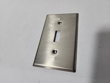  NEW Lot Of 17 Leviton 003-84001  Stainless Steel Single Toggle Wallplate  picture