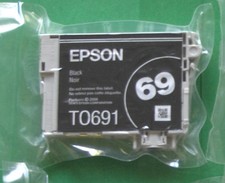 Epson GENUINE 69 Black Dura Brite Ultra Ink T0691 T069120  picture