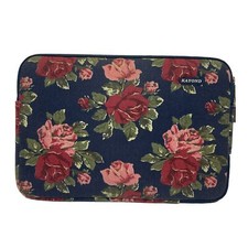 Kayond Floral Laptop Sleeve Waterproof Blue Roses Shabby Chic Computer EUC picture