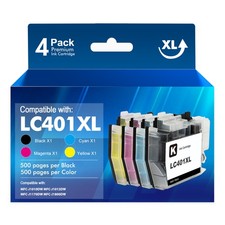 LC401XL Black Color Ink compatible for Brother MFC-J1010DW J1170DW J1012DW LOT picture