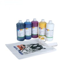 5X1000ml DTG Textile Ink for Epson DX4 DX5 DX6 DX7 5113 XP600 TX800 DTG Printer picture