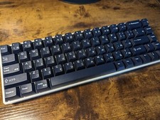 Custom modded budget mechanical keyboard CIY 68 black white thocky hot-swappable picture