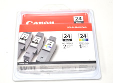 Canon BCI-24 3 Pack  (2) Black and  (1) Color Multi-Pack Ink Cartridges SEALED picture