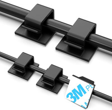 100 PCS Adhesive Cable Clips Black, Small & Large picture