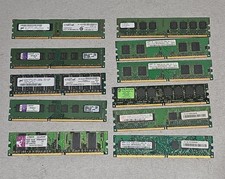 Lot of 12 Mixed 512MB-2GB DDR2 Desktop RAM Modules Various Brands and Models picture