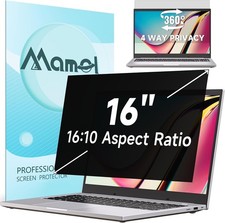360° Laptop Privacy Screen 16 Inch 16:10, Anti-Glare Blue Light Filter Shield picture