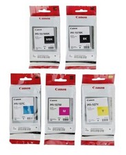 5 x Genuine Ink Canon iPF680 iPF685 iPF780 iPF785 / PFI-107 INK Cartridge LOT picture