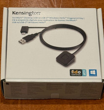 Kensington VeriMark Desktop USB-A/USB-C Windows Hello Fingerprint Key FIDO U2F picture
