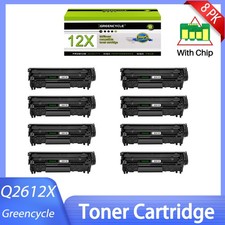 8PK Q2612X Toner Compatible with HP LaserJet 1010 1012 1022 1022N 3015 3020 3052 picture