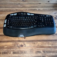 Logitech K350 Comfort Wave Ergonomic Wireless Keyboard - Tested - NO USB Dongle picture
