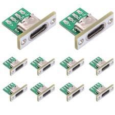 Teansic 10PCS DIY OEM Type C Female C with white baffle, White picture