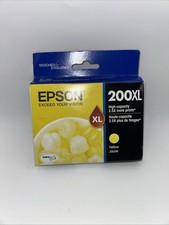 Epson 200XL NEW High-Capacity Yellow Ink Cartridge SEALED EXP: 05/2024 picture