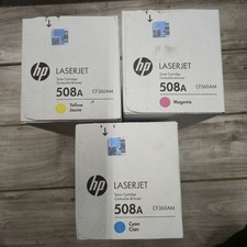 HP 508A CF361A CF362A CF363A Toner Set Cyan Yellow Magenta picture