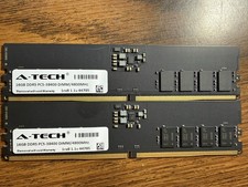 A-Tech 32 GB QTY 2-16GB PC5-38400 Desktop DIMM DDR5 4800 MHz picture