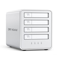 ORICO 2.5-inch All-Flash Enclosure, 4 Bay RAID Storage 4 Bay, White picture