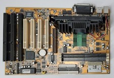 Biostar M6TBA Slot 1 ISA Retro Motherboard + Intel Pentium II 400MHz + 128MB RAM picture