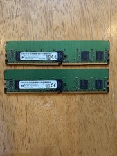Micron 8GB 2x4GB DDR4-2400 ECC RDIMM MTA9ASF51272PZ-2G3B1QG Server RAM picture