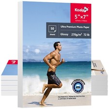 200 PK Koala Ultra Premium Glossy Photo Paper 5x7 72lb Inkjet Printer HP Canon picture