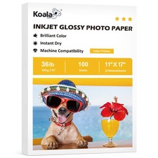 Koala Glossy Thin Inkjet Paper 11x17 Inch 100 PCS 36LB Dye Ink Brochure picture