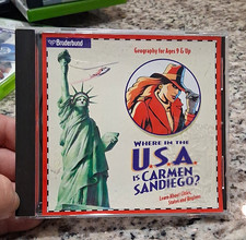 Broderbund Where in the U.S.A. is Carmen Sandiego? Geography CD Win/Mac picture