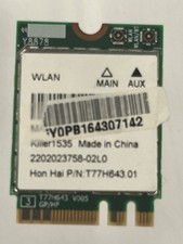 Atheros Killer 1535 Dual-Band Wireless Card | Wi-Fi 5 Bluetooth 4.1 | T77H643.01 picture