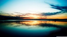 Landscape lake sunset sky Custom Gaming Mat Desk picture