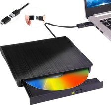 External CD DVD Drive, USB 3.0 Player Burner Writer, for PC Laptop Windows MacOs picture