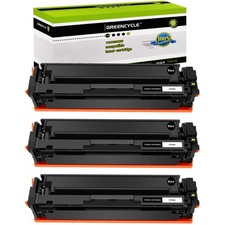 3PK Black Toner Compatible with HP CF500A 202A Color LaserJet Pro M254dw M281cdw picture