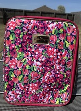 Lilly Pulitzer Wild Confetti Zippered Agenda Folio Laptop Organizer Pink Floral picture
