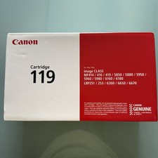 Genuine Canon 119 Black Toner Cartridge 3479B001 Original OEM picture
