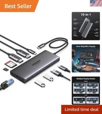 Versatile USB C Docking Station with Dual 4K HDMI Support and High-Speed Ports picture