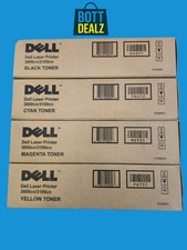 Genuine Dell Toner Set K4971 T6412 M6935 P6731 – 3000CN 3100CN OEM Sealed Boxes picture