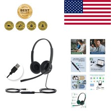 Professional Wired USB Headset with Active Noise Cancellation for Calls & Music picture