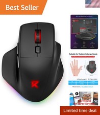 Customizable Tri-Mode Gaming Mouse for Larger Hands - Ergonomic & Wired picture