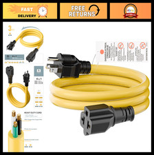 4-in-1 AC Power Adapter NEMA 5-15P to 5-15R 5-20R 6-15R 6-20R, 3FT Cable picture