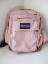 JanSport Cool Student Pink Laptop Backpack Padded 17in School Bag Bottle Pouch picture