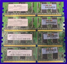 QTY 4 - HP / HEWLETT PACKARD 305956-041 DIMM MEMORY MODULES 128MB picture