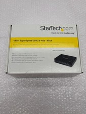 StarTech ST4300USB3 4-Port SuperSpeed USB 3.0 Hub Black New in Box NIB picture