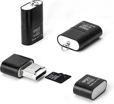 [3 Pack] Card Reader for Android,Micro SD Card to USB Adapter -  (Black) picture