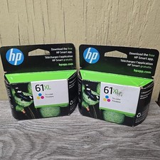 2 x HP 61xl  tricolor  Ink Cartridge OEM Exp 2024. New Old Stock picture